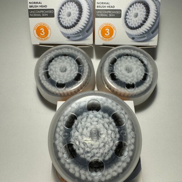 Clarisonic Normal Facial Cleansing Brush Head Replacement 3 PACK - Picture 3 of 4